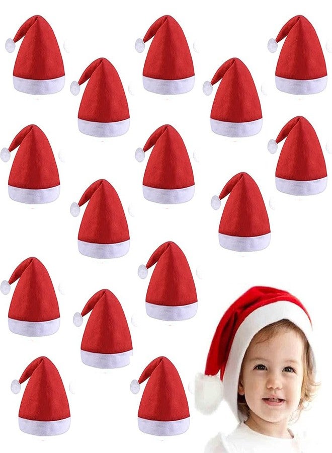 SAI PRASEEDA قبعات بابا نويل من ساي براسيدا - عبوة من 5 قطع | لون أحمر وأبيض | قبعات بابا نويل خفيفة الوزن للأطفال، والحفلات، والمدارس، وتزيين العطلات SMNCTH1 - Image 1